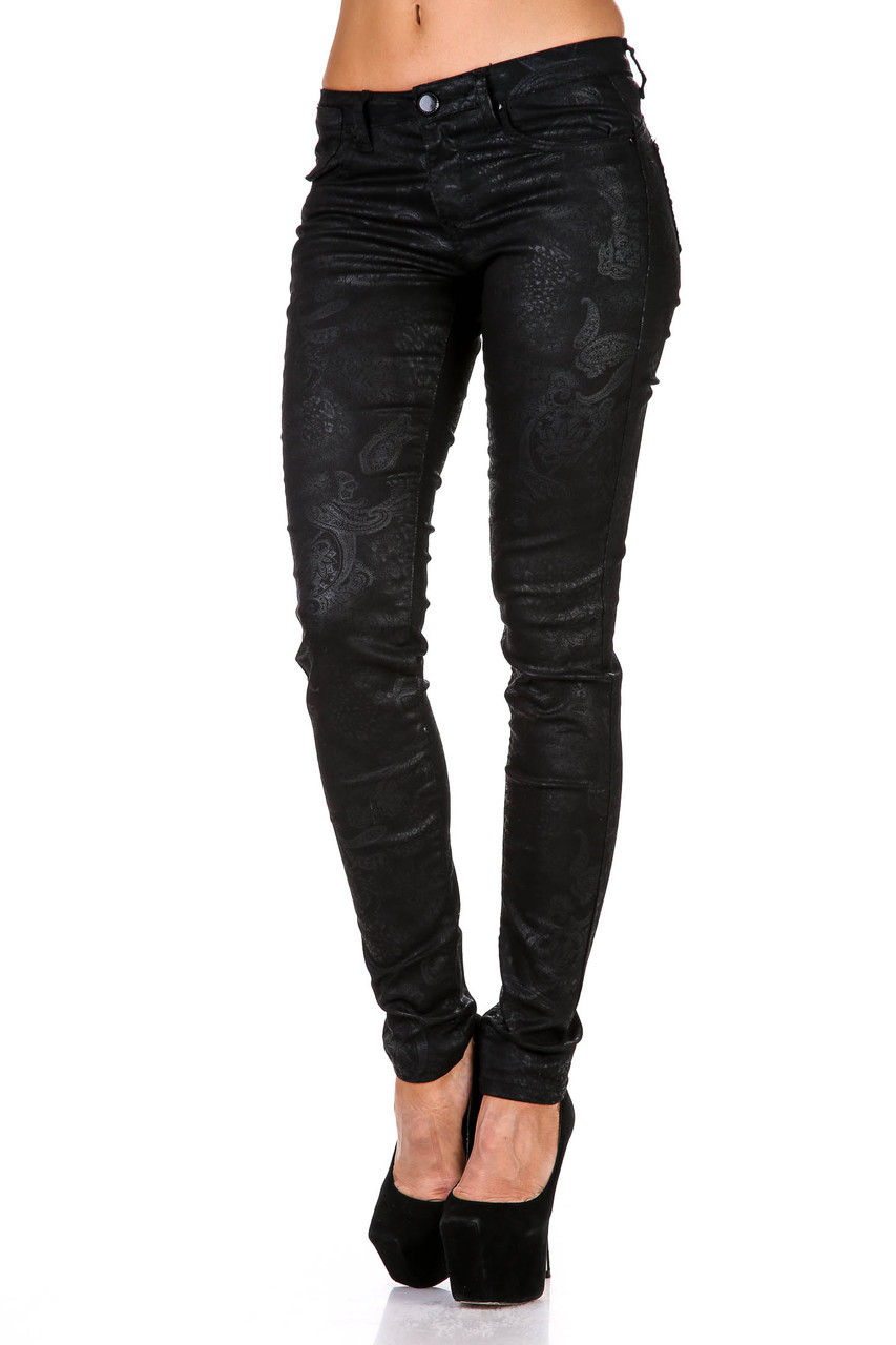 Брюки женские черные S.D. Jeans PTL-S1617-W# (6 ед. 25-30) - фото 1 - id-p4456550