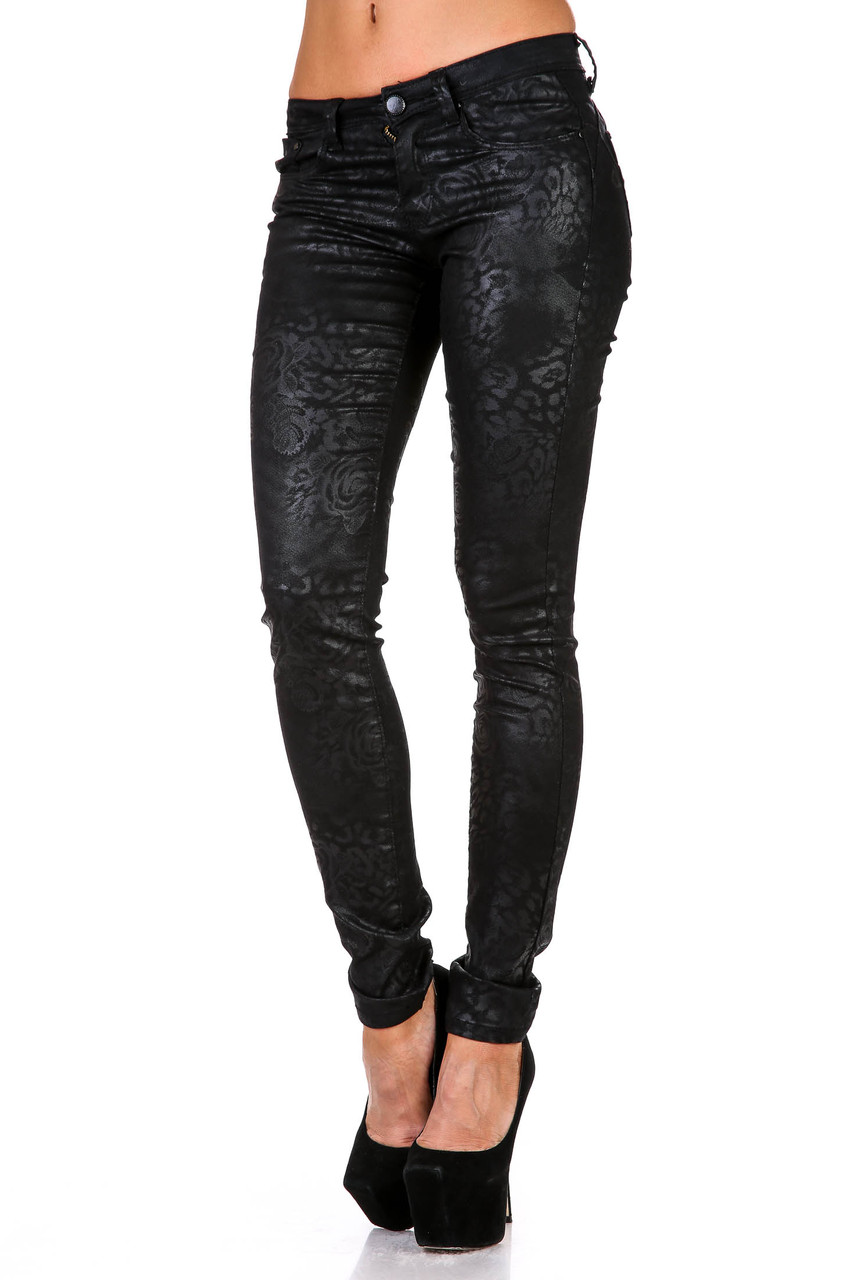 Брюки женские черные S.D. Jeans PTL-S1615-W# (6 ед. 25-30) - фото 1 - id-p4456551