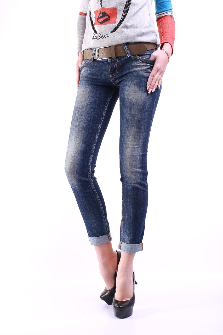 Стильные джинсы женские 1209-453 (25-30) Angelina Mara - фото 1 - id-p4458097
