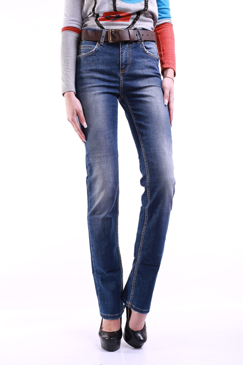 Прямые джинсы женские 1224-448 (25-30) Angelina Mara - фото 1 - id-p4458101