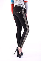 Чёрные женские джинсы 6384 (25-29)