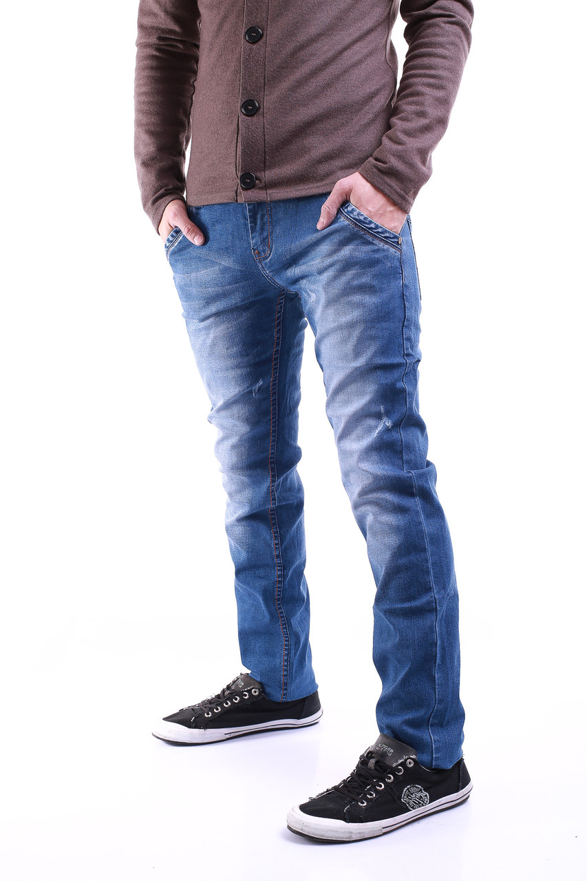 Молодёжные узкие джинсы 1615 (27-34 молодежные размеры) Crossness - фото 1 - id-p4458502