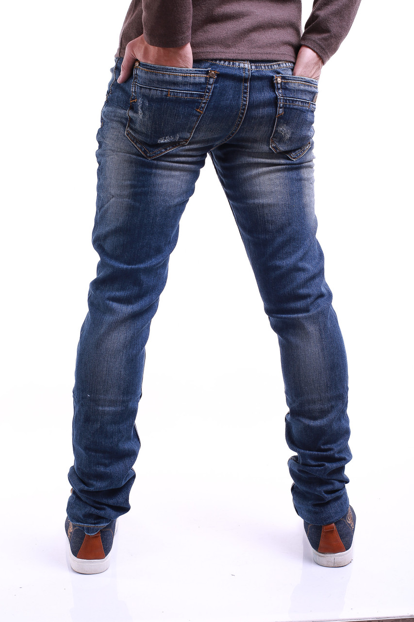 Молодёжные рваные джинсы 0862 (28-33 молодежные размеры) Long Li - фото 1 - id-p4458510