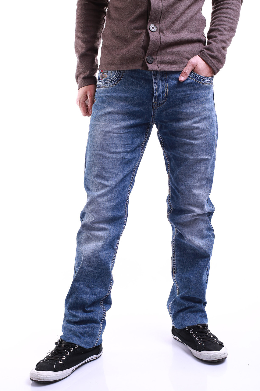 Стрейчевые мужские джинсы 9505 (29-38) Baron - фото 1 - id-p4458481