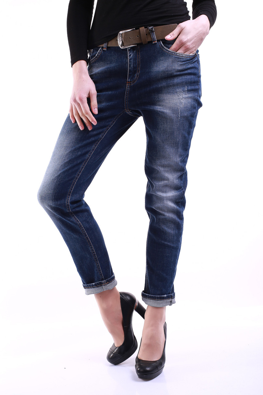 Полубатальные женские джинсы 1231-B (28-33 полубатал) Angelina Mara - фото 1 - id-p4460363