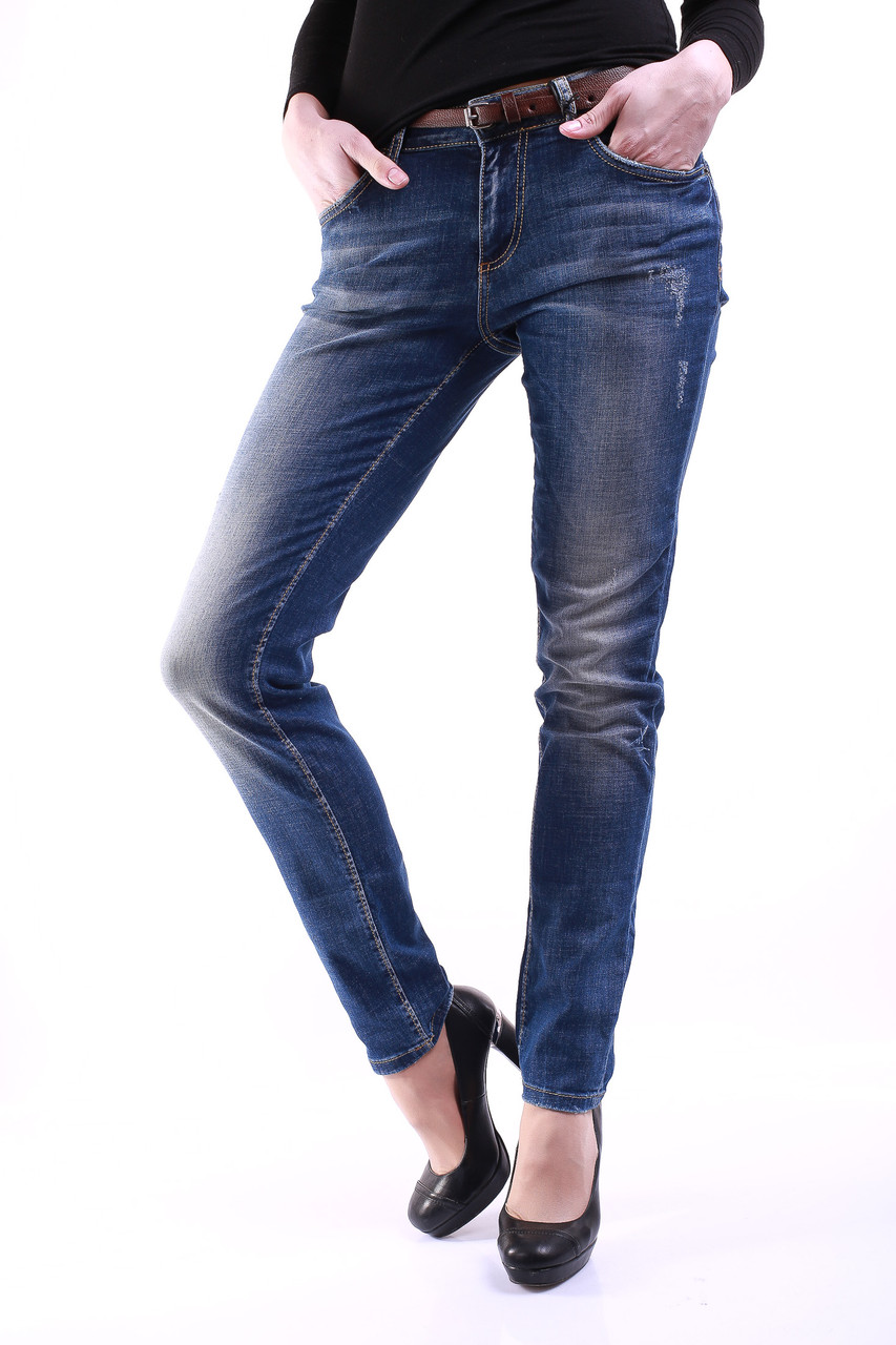 Женские полубатальные джинсы 1361-B (28-33 полубатал) Angelina Mara - фото 1 - id-p4460371