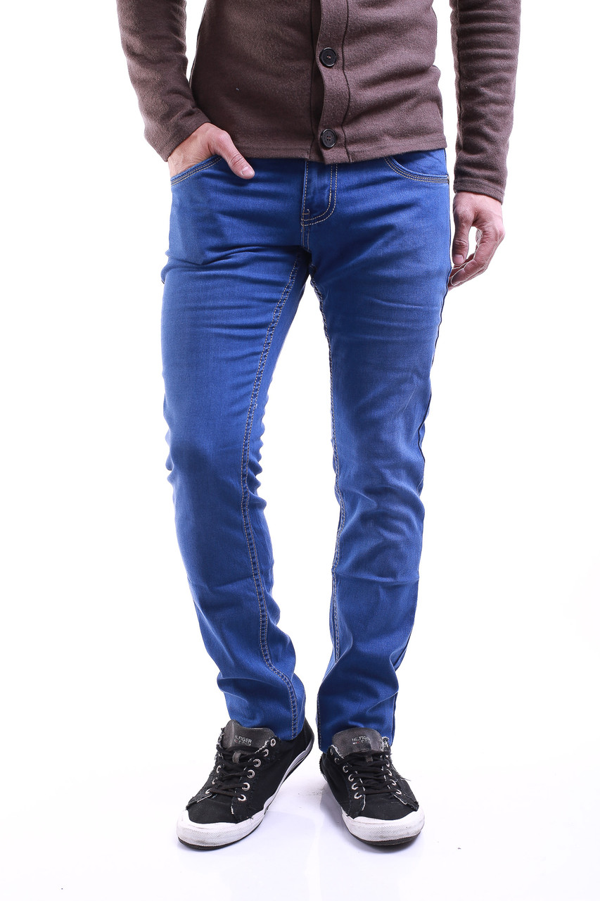 Мужские узкие джинсы 23193 (28-34 молодежные размеры) LS - фото 1 - id-p4460827