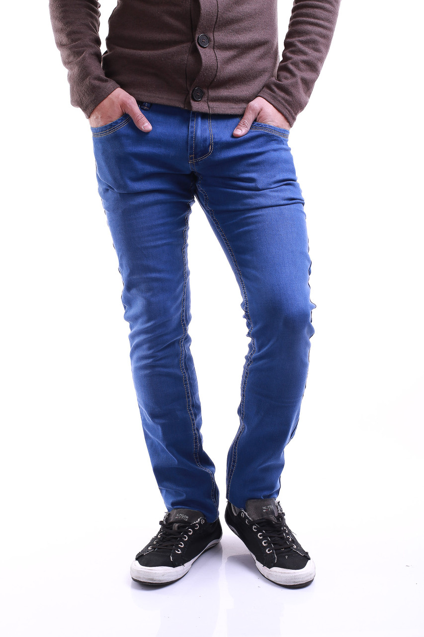 Стильные джинсы мужские 23183 (28-34 молодежные размеры) LS - фото 1 - id-p4460832