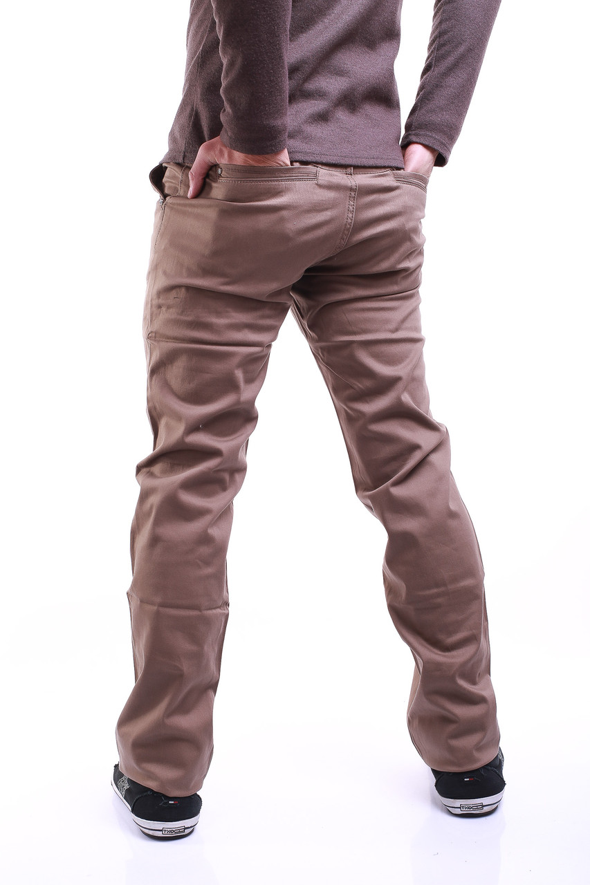 Светло-коричневые мужские брюки 31057 (29-38) LS - фото 1 - id-p4462915