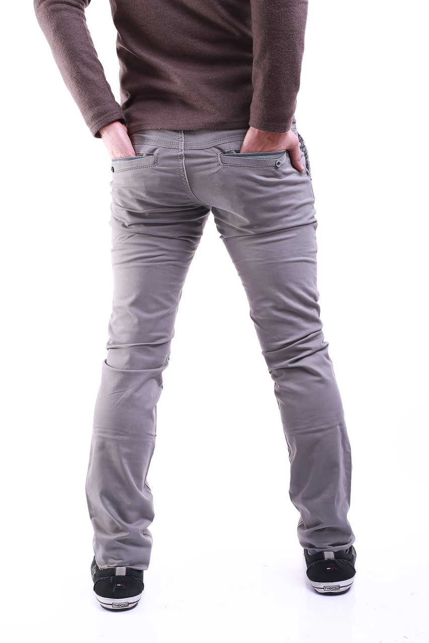 Мужские серые брюки 33124 (28-34 молодежные размеры) LS - фото 1 - id-p4462950