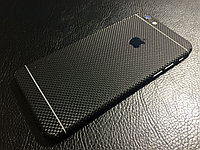Декоративная защитная пленка для Iphone 6s микрокарбон черный
