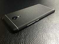Декоративная защитная пленка для Meizu MX5 микрокарбон черный