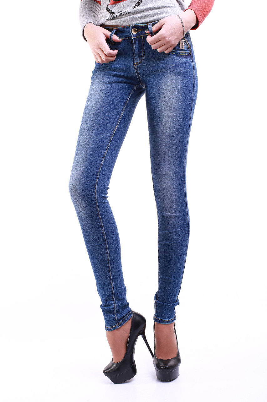 Зауженные женские джинсы 0041 (25-29) Legend L&D - фото 1 - id-p4467533
