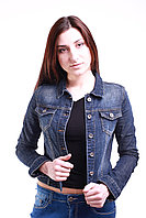 Джинсовая женская куртка 3379-453 (S-2XL) Angelina Mara