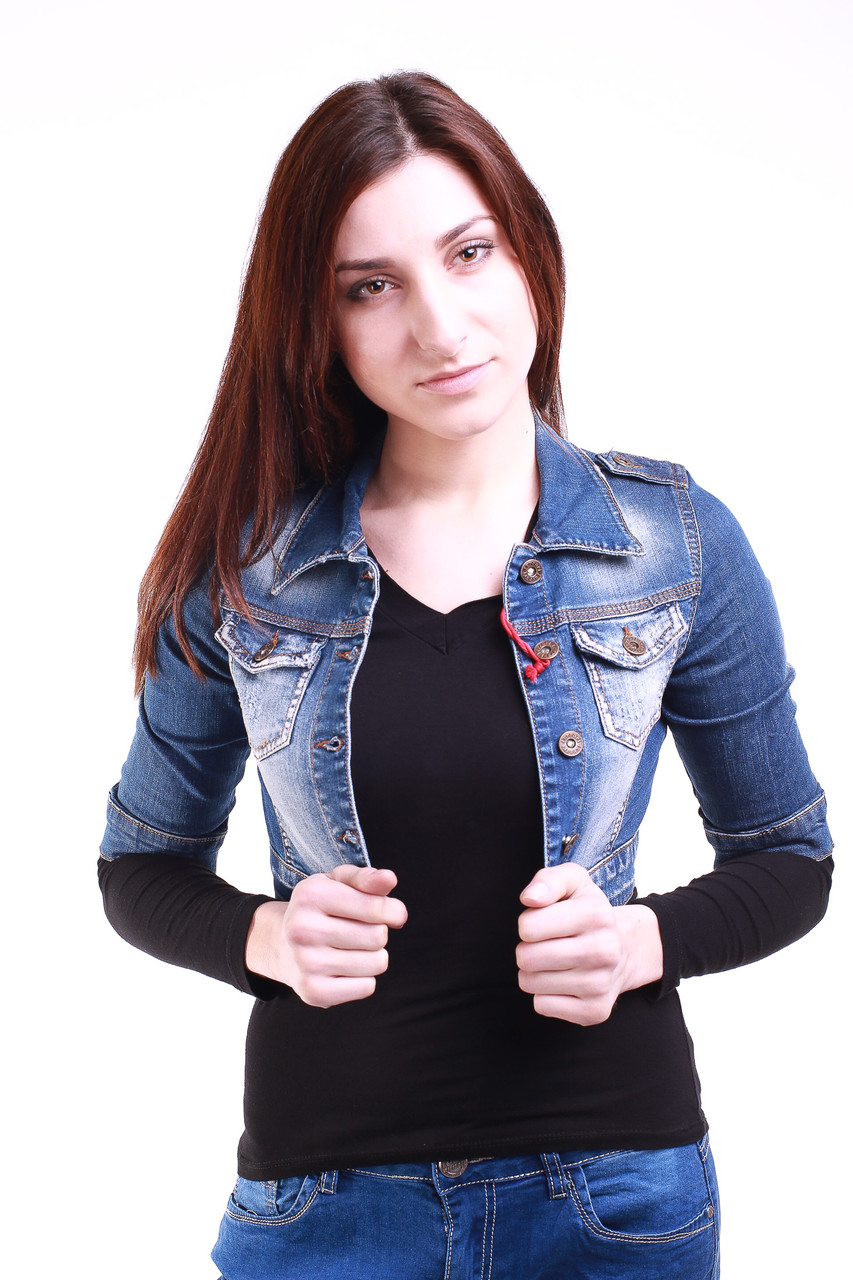 Куртка женская укороченная 3368-350 (25-30) Brand (Copy) - фото 1 - id-p4471606