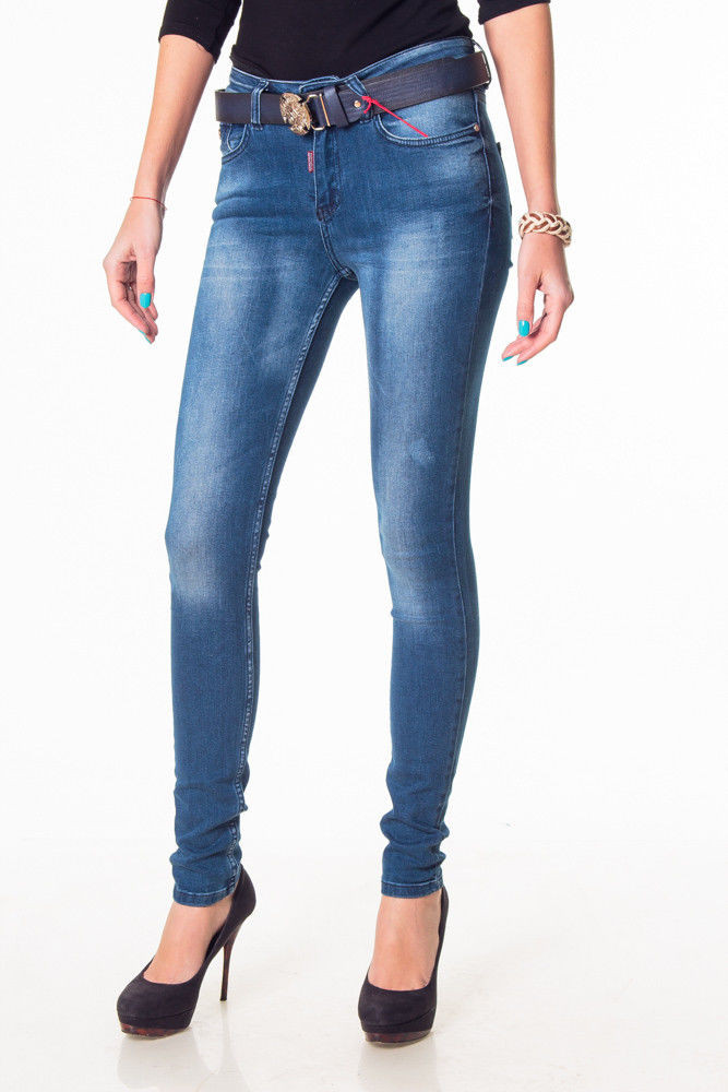 Стильные женские джинсы 1047-1 (26-30) Brand (Copy) - фото 1 - id-p4474095