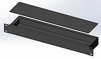 Корпус металлический RACK 1U, глубина 100 мм
