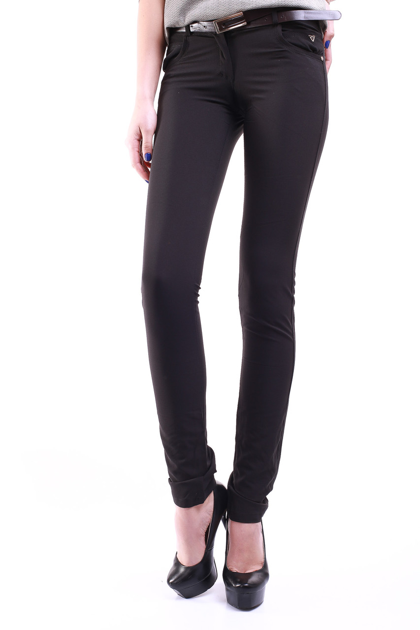 Чёрные джинсы женские 0956 (36-46) Yinggloxiang - фото 1 - id-p4474510
