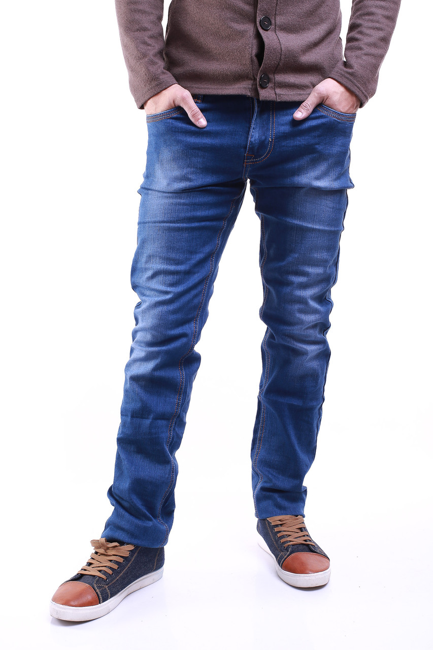 Зауженные мужские джинсы 6051 (29-36) Brand (Copy) - фото 1 - id-p4475056