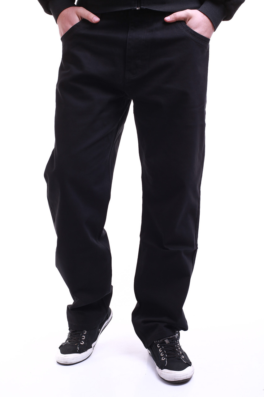 Чёрные мужские джинсы 9019 (36-44 батал) Fangsida - фото 1 - id-p4476843
