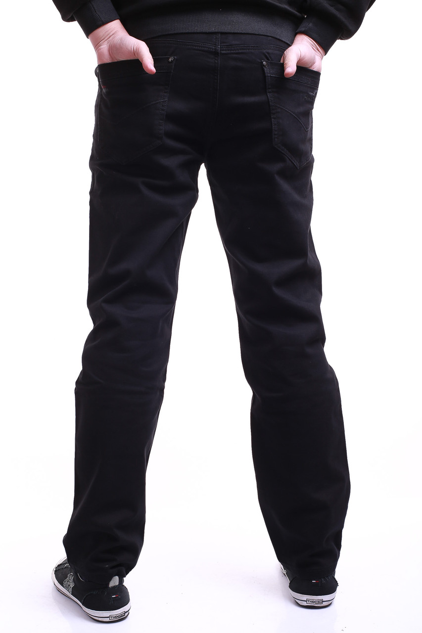 Чёрные мужские джинсы 9020 (36-46 батал) Fangsida - фото 1 - id-p4476845