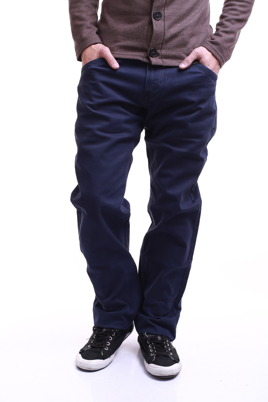 Синие джинсы мужские 9021 (32-42 полубатал) Fangsida - фото 1 - id-p4476851