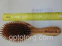 Расческа для волос массажная бамбук SALON PROFESSIONAL бамбук
