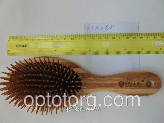 Расческа для волос массажная бамбук SALON PROFESSIONAL бамбук - фото 1 - id-p4482900