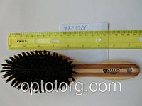 Расческа для волос массажная SALON PROFESSIONAL бамбук натуральная щетина