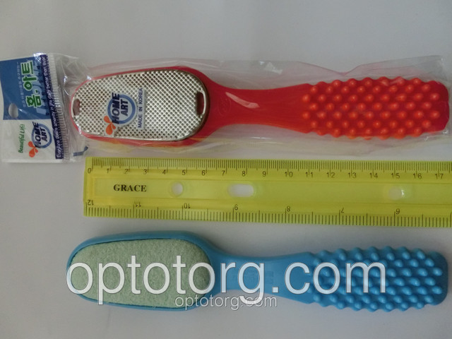 Терка для педикюра ручка с пупырышками Корея - фото 1 - id-p4482932