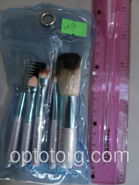 Кисти для макияжа SALON PROFESSIONAL набор 5штук - фото 1 - id-p4482962
