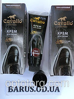 Крем для обуви темно коричневый на воске с аппликатором 75 мл Cavallo