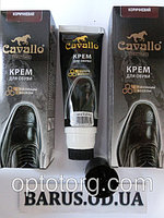Крем для обуви коричневый на воске с аппликатором 75 мл Cavallo