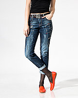Модные женские джинсы 5586-001 (4 ед. S-XL) Raw