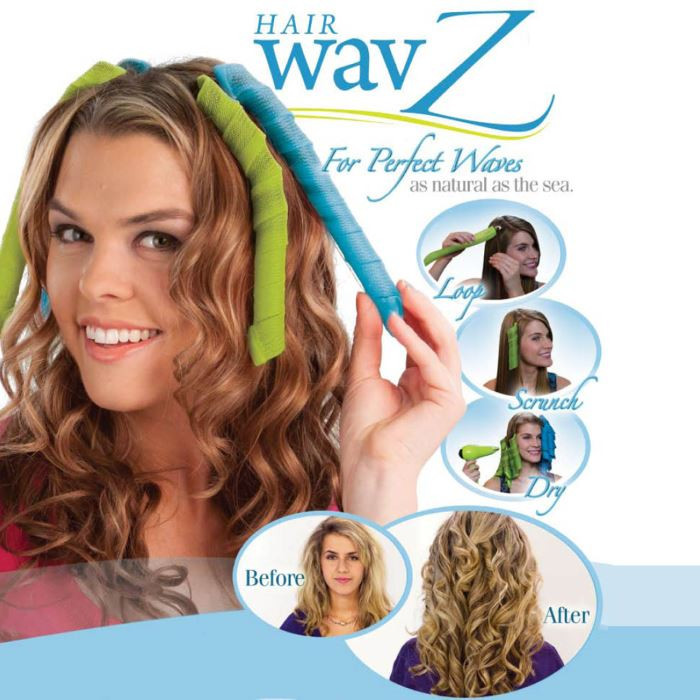 Длинные бигуди Hair Wavz -Хейр Вейвз на 55 см (Волшебные бигуди) - фото 1 - id-p4506128