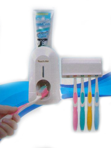 Автоматический дозатор зубной пасты и держатель щеток Kaixin KX-889 - фото 1 - id-p4506169