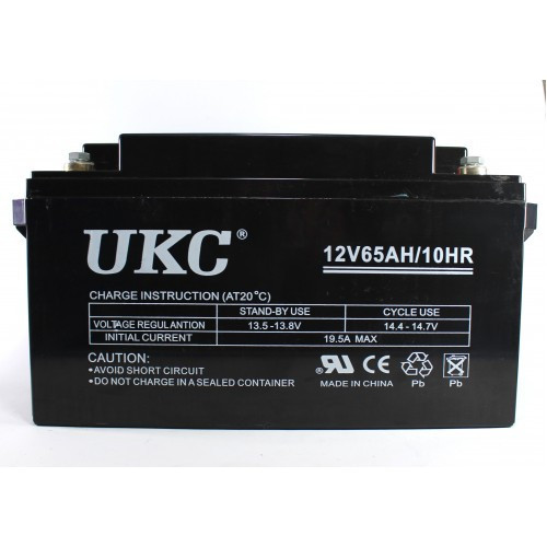 Аккумуляторная батарея UKC 12V 65A - фото 1 - id-p4506396
