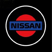 Светодиодная дверная LED подсветка с логотипом NISSAN