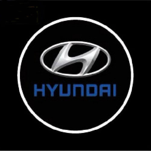 Светодиодная дверная LED подсветка с логотипом HYUNDAI - фото 1 - id-p4506445