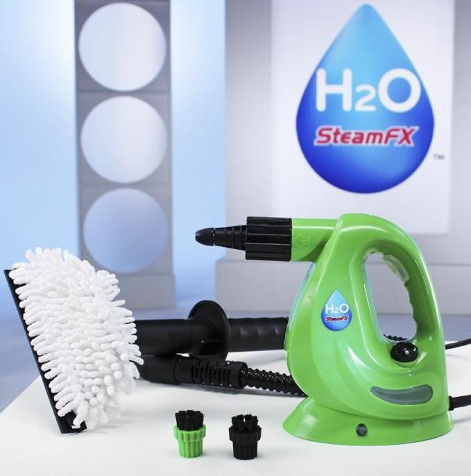 Пароочиститель портативный H2O Steam FX-Green - фото 1 - id-p4506483