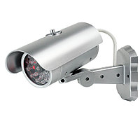 Камера видеонаблюдения муляж, видеокамера обманка Security Camera Dummy (18 светодиодных лампы)