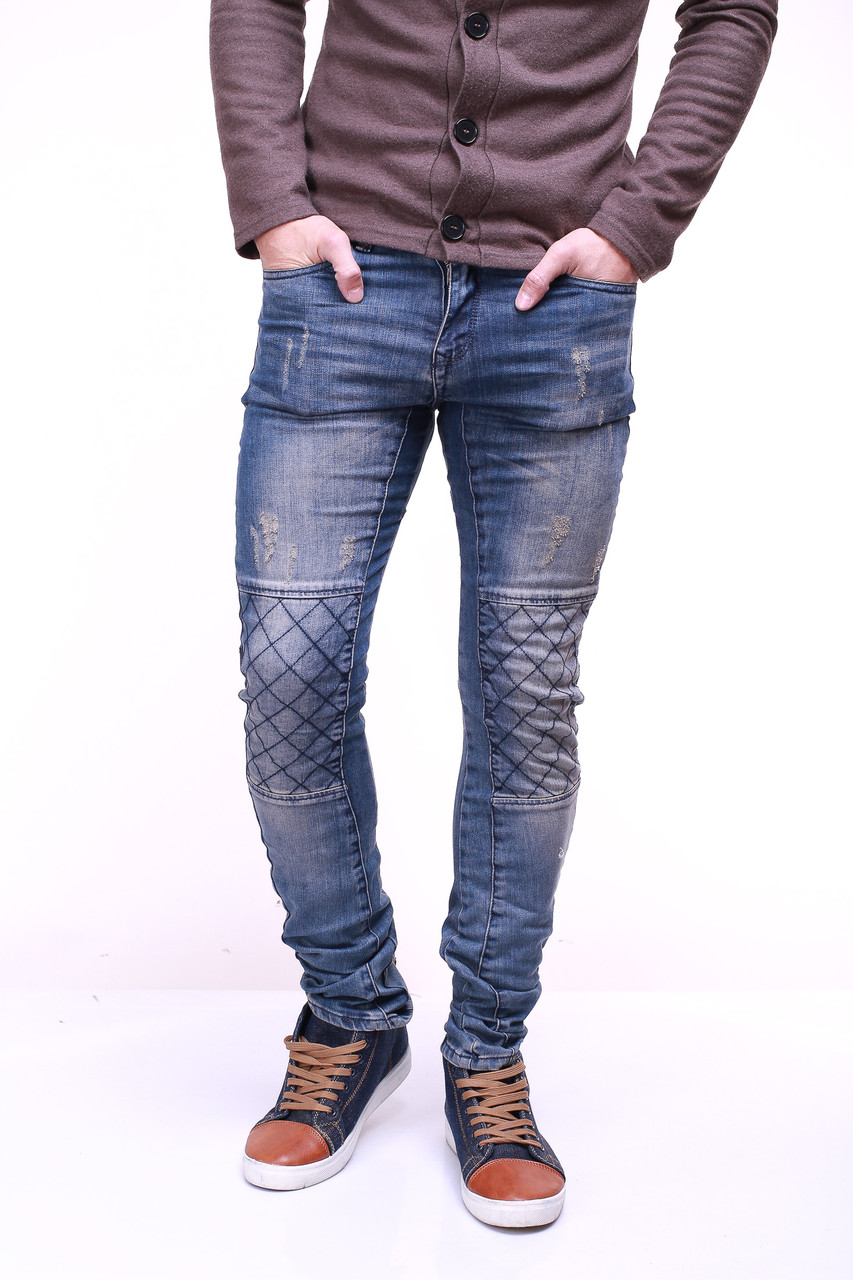 Мужские джинсы c манжетами 0575 (7ед. 29-34) RedMoon - фото 1 - id-p4507650