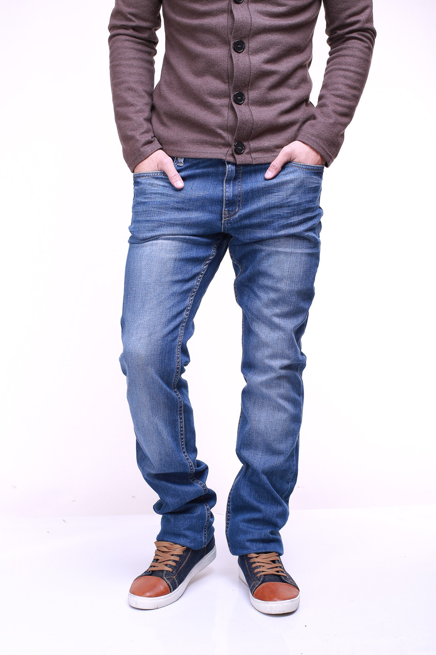 Мужские джинсы стрейч 0593 (6ед. 31-38 полубатал) RedMoon - фото 1 - id-p4507632