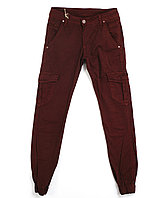 Мужские брюки бордо карманы и резинка 0708-3 (29-36, 8 ед.) Quartz