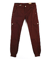 Мужские брюки бордовые с манжетом 0770-3 (29-36, 8 ед.) Quartz
