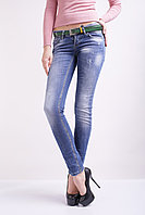 Женские джинсы с тёркой 1048-433 (25-30,6ед) Angelina Mara