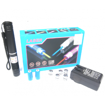Лазер синий YX-B008 10000 mW + 5 насадок - фото 1 - id-p4510070