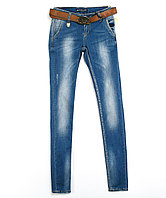 Женские джинсы коричневый ремень 3028 (25-30, 6ед) Martin Love