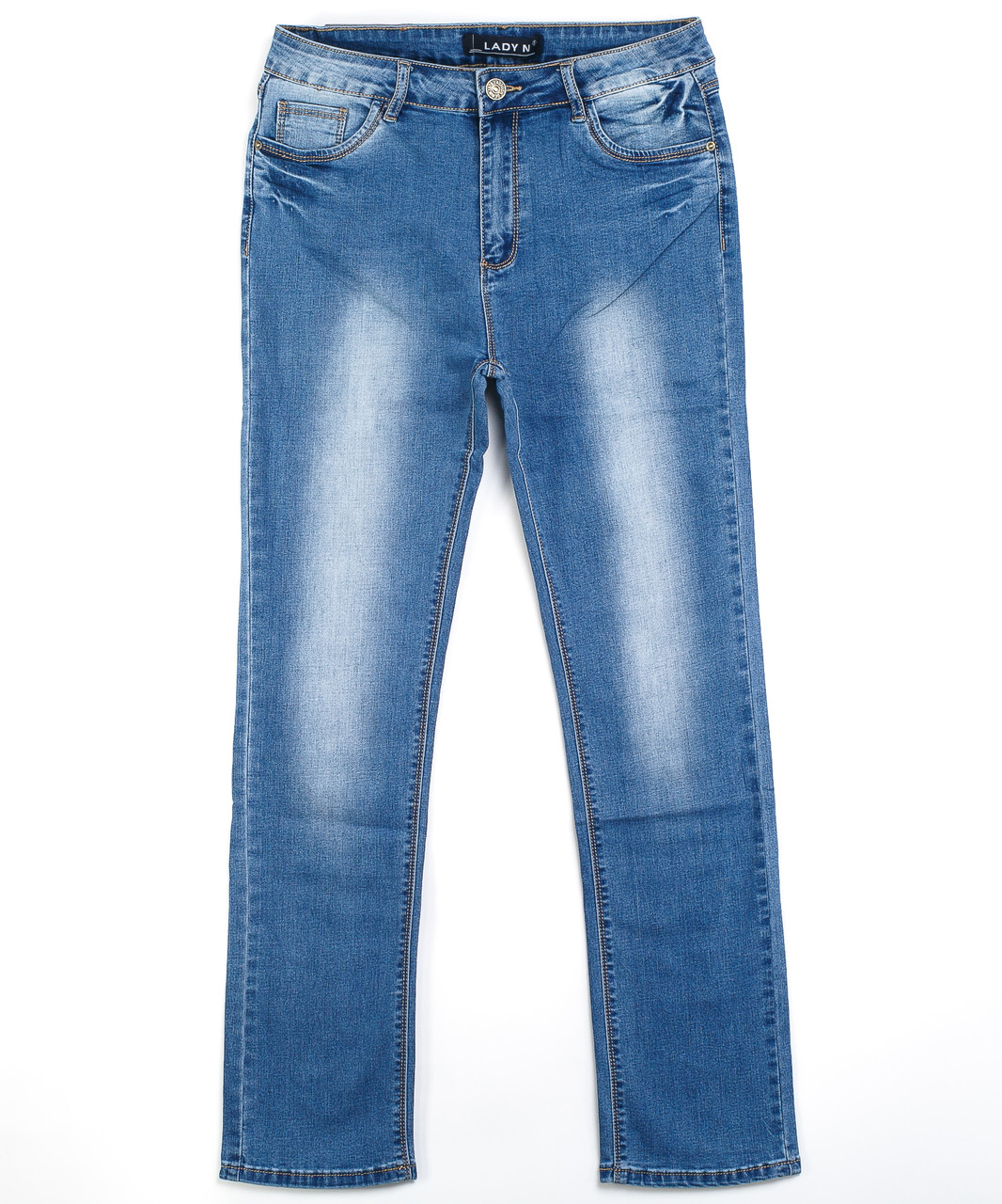 Прямые джинсы женские 0662 (31-38 батал, 6 ед.) Леди Н - фото 1 - id-p4511551