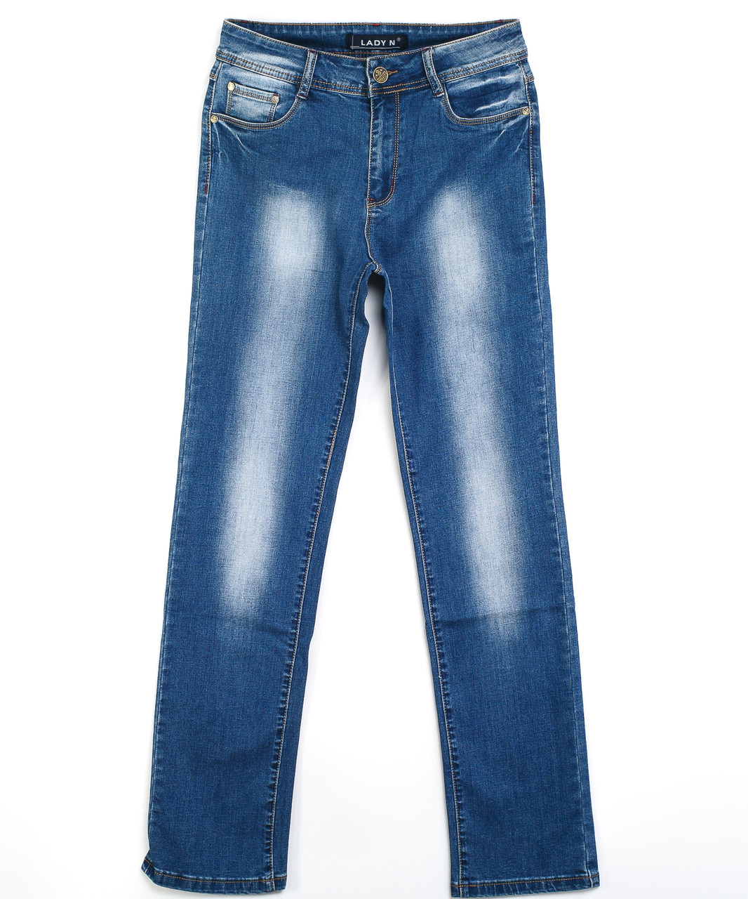 Прямые джинсы женские 0554 (31-38 батал, 6 ед.) Леди Н - фото 1 - id-p4511553